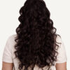 curly tape-in hair extensions #2 chocolate brown. - 14"/50g / Invisible