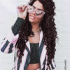 curly tape-in hair extensions #2 chocolate brown. - 14"/50g / Invisible