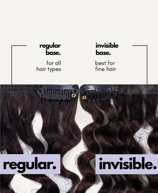 texture-info-curly-01-01_63252288-d278-4d6e-9e12-a170946b6d98 kinky (4A curls) clip-in extensions #1 jet black. - 24" / Regular / Classic