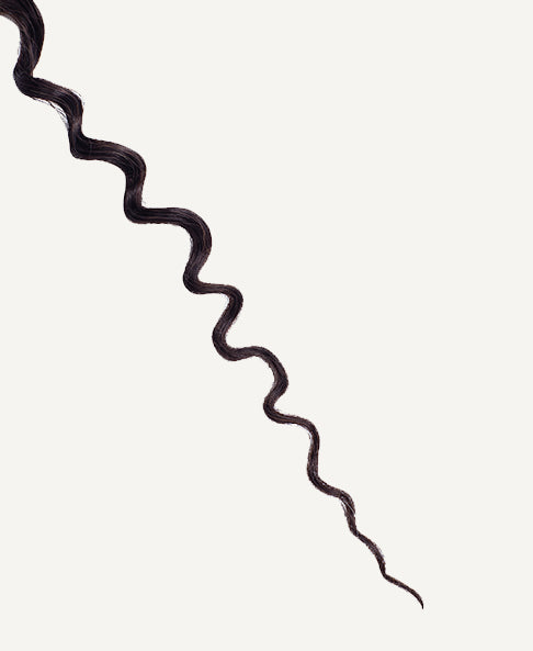 curly tape-in hair extensions #2 chocolate brown. - 14"/50g / Invisible