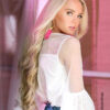clip-in volumizer #613 light blonde. - 16" / 1 x Extra-large weft