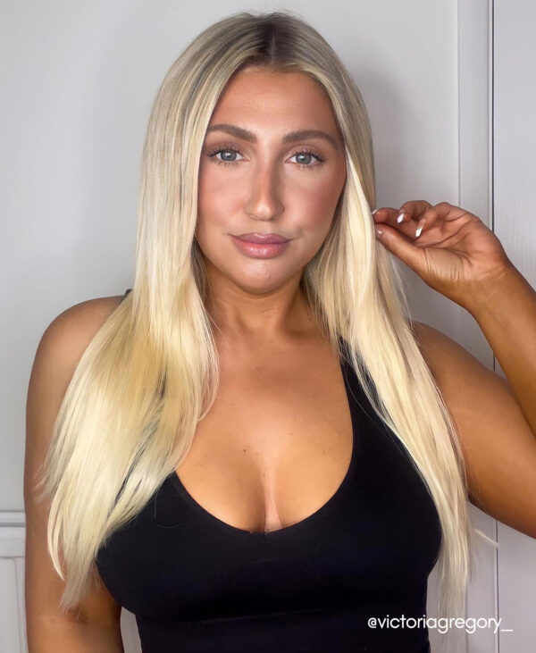 clip-in volumizer #613 light blonde. - 16" / 1 x Extra-large weft