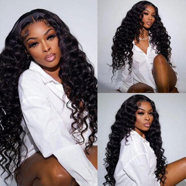 Sunber Water Wave 13x4 Pre Everything Lace Frontal Glueless Pre Cut Put On And Go Human Hair Short Bob Wig Flash Sale - 10 / 13x4 Pre Everything