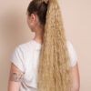 vegan fiber long wavy ponytail - honey blonde 26".
