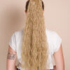 vegan fiber long wavy ponytail - honey blonde 26".